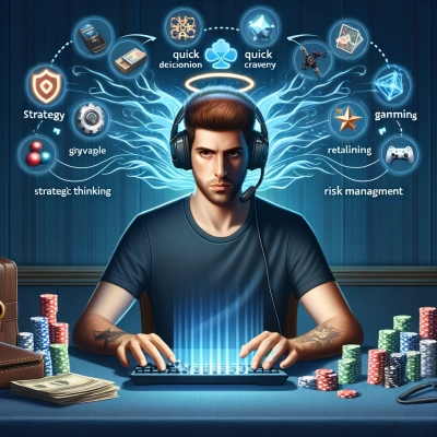 un giocatore che utilizza competenze come strategia e decision-making